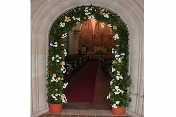 Arco de flores para entrada