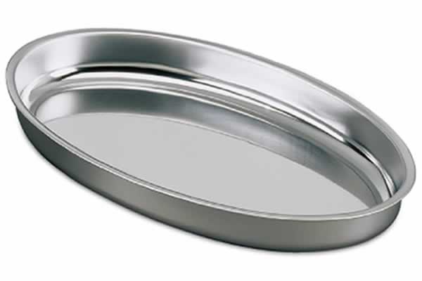 Fuente inox. honda, de 50 x 31 cm