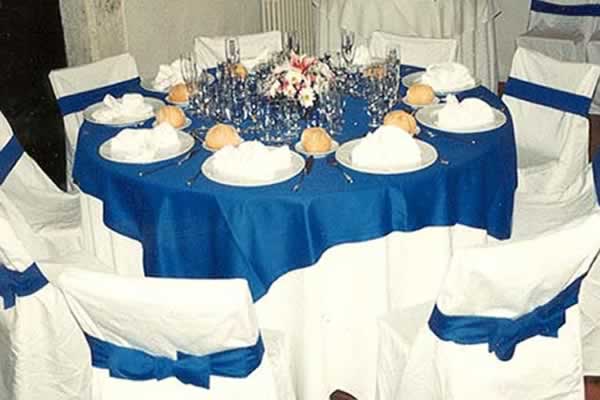 Mantel Azul ducado de 180 x 190 cm