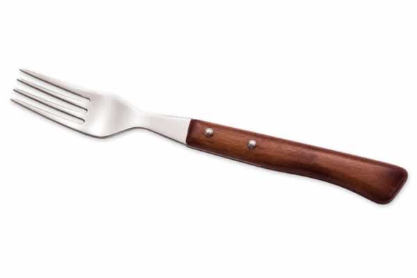Tenedor de mesa - mango madera
